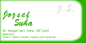 jozsef suha business card